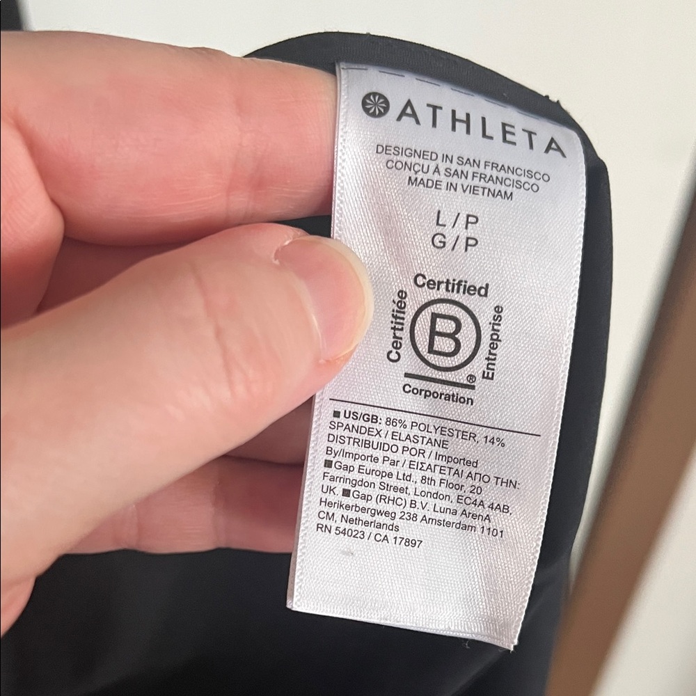 EUC | L | Athleta Classic Black Long Sleeve Dress - Picture 8 of 8